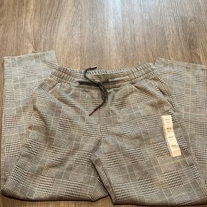 Comfortable ankle checkered dress pants